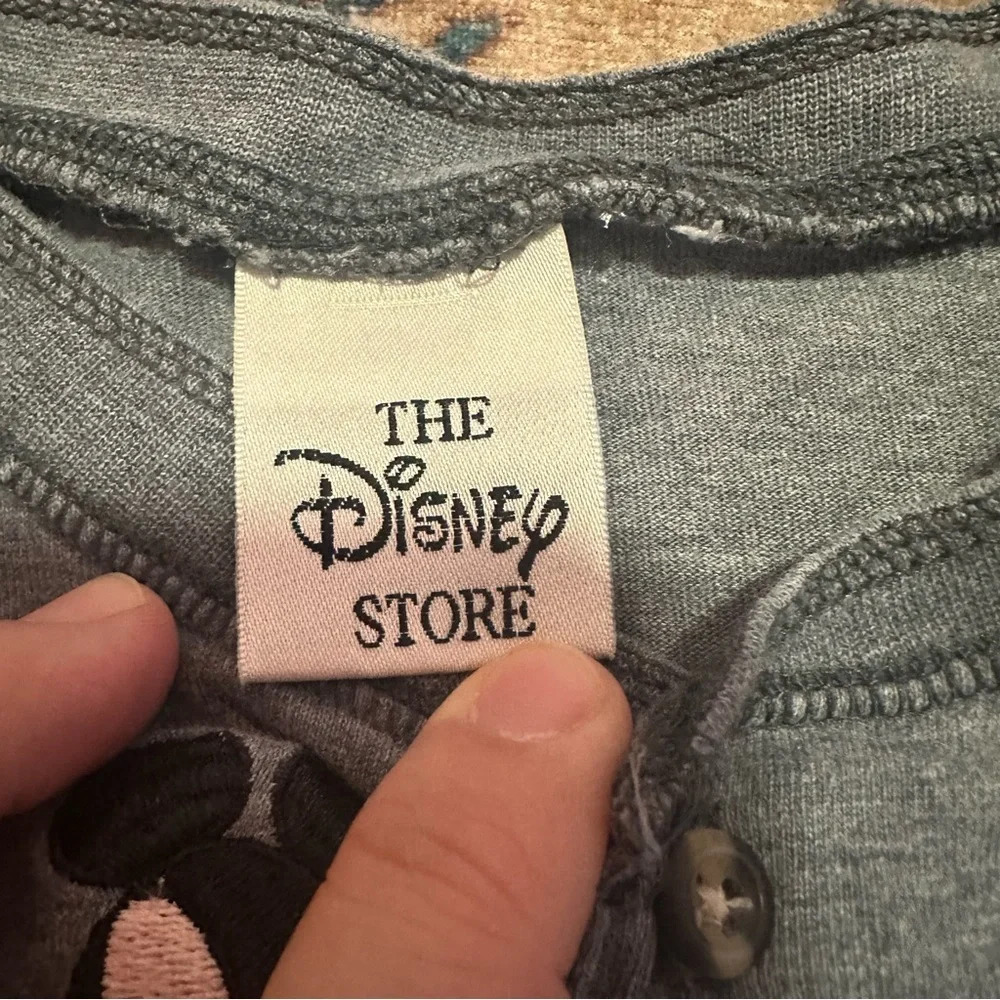 Y2K the Disney store Grey Disney Mickey Mouse long sleeve shirt - Picture 5 of 8